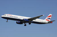 G-EUXD @ EGLL - British Airways, on approach to runway 27L. - by Howard J Curtis
