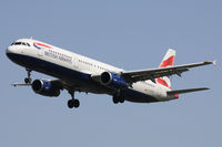 G-EUXE @ EGLL - British Airways, on approach to runway 27L. - by Howard J Curtis