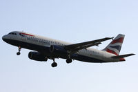 G-EUYC @ EGLL - British Airways, on approach to runway 27L. - by Howard J Curtis
