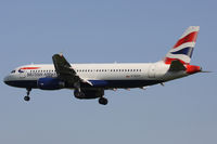 G-EUYF @ EGLL - British Airways, on approach to runway 27L. - by Howard J Curtis