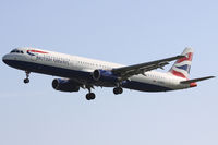 G-MEDJ @ EGLL - British Airways, on approach to runway 27L. - by Howard J Curtis