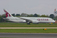 A7-BCC @ EGCC - Qatar Airways B787 making the 1st commercial flight of the type into Manchester Airport - by Chris Hall