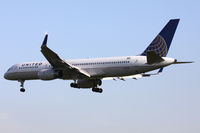 N17128 @ EGLL - United Airlines, on approach to runway 27L. - by Howard J Curtis