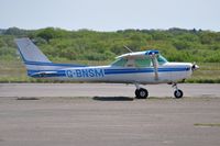 G-BNSM @ EGFH - Visiting Cessna 152 operated by Cornwall Flying Club. - by Roger Winser