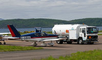 G-GBHI @ EGEO - Taking fuel at Oban Airport (North Connel). - by Jonathan Allen