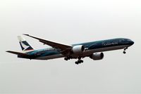 B-KPF @ EGLL - Boeing 777-367ER [36832] (Cathay Pacific Airways) Home~G 20/08/2010. On approach 27L - by Ray Barber