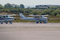 G-OARS @ EGFH - Visiting Cessna Skyhawk SP. - by Roger Winser