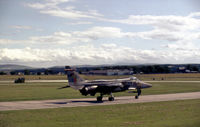 XX763 @ EGQS - Jaguar GR.1 of 226 Operational Conversion Unit taxying to Runway 05 at RAF Lossiemouth in the Summer of 1982. - by Peter Nicholson