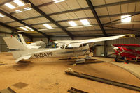 N104PF @ EGBG - in the turntable hangar at Leicester - by Chris Hall