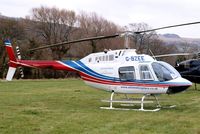 G-BZEE @ EGBC - Agusta-Bell AB.206B Jet Ranger II [8554] (Elite Helicopters) Cheltenham Racecourse~G 16/03/2012. Close up of main frame. - by Ray Barber