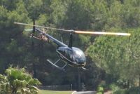 D-HKUP @ 0000 - Departing from a golf course in Camp de Mar, Majorca.