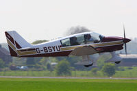 G-BSYU @ EGCV - at the Vintage Aircraft flyin - by Chris Hall