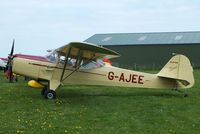 G-AJEE @ EGCV - at the Vintage Aircraft flyin - by Chris Hall