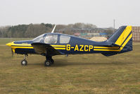 G-AZCP @ EGBR - Beagle B-121 Pup 200 at The Real Aeroplane Company's Spring Fly-In, Breighton Airfield, April 2013. - by Malcolm Clarke