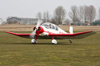 G-BHEL @ EGBR - SAN Jodel D-117 at The Real Aeroplane Club's Spring Fly-In, Breighton Airfield, April 2013. - by Malcolm Clarke