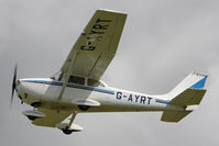 G-AYRT @ EGBR - Reims F172K Skyhawk at The Real Aeroplane Club's Jolly June Jaunt, Breighton Airfield, 2013. - by Malcolm Clarke