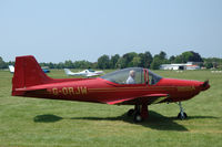 G-ORJW @ EHHV - Falco F8L taxying at Hilversum airfield in the Netherlands. - by Henk van Capelle