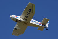 G-BYFM @ EGBR - Jodel DR1050 M1 Excellence(Replica) at The Real Aeroplane Company's Jolly June Jaunt, Breighton Airfield, 2013. - by Malcolm Clarke