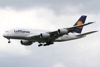 D-AIMF @ EDDF - Lufthansa Airbus A380 - by Thomas Ranner
