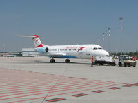 OE-LFH @ LIPZ - OE-LFH Stadt Salzburg Fokker 70 at Marco Polo Airport Venice - by David Burrell