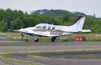 N581AF @ EGFH - Visiting 58 Baron. - by Roger Winser