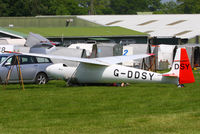 G-DDSY @ X3SI - Staffordshire Gliding Club, Seighford Airfield - by Chris Hall
