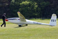 G-DEGT @ X3SI - Staffordshire Gliding Club, Seighford Airfield - by Chris Hall