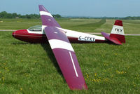 G-CFKY @ X3SI - Staffordshire Gliding Club, Seighford Airfield - by Chris Hall