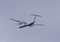 G-ECOB @ EGPH - Flybe dash 8 departs runway 24 - by Mike stanners