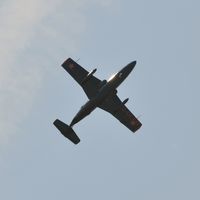 G-DLFN @ EGFH - Aero Delfin 'Rebel 1' solo aerobatics practice over Runway 04/22. - by Roger Winser