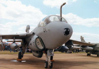 161882 @ MHZ - EA-6B Prowler, callsign Dog 23, of the US Marine Corps Squadron VMAQ-3 on display at the 1997 RAF Mildenhall Air Fete. - by Peter Nicholson