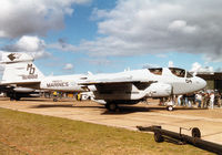 161882 @ MHZ - Another view of the EA-6B Prowler, callsign Dog 23, of the US Marine Corps Squadron VMAQ-3 on display at the 1997 RAF Mildenhall Air Fete. - by Peter Nicholson