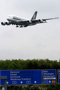 9V-SKD @ EDDF - Singapore Airlines Airbus A380 on final - by Thomas Ranner
