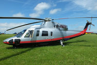 G-PACO @ EGBT - being used for ferrying race fans to the British F1 Grand Prix at Silverstone - by Chris Hall