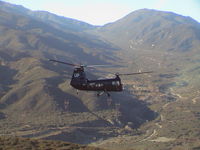 N183YP - piasecki flying through cajon pass - by helicopter206