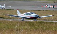 G-BMIW @ EGFH - Visiting Cherokee Archer II. - by Roger Winser