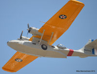 N427CV @ KSEE - flying over head - by Michael Mannschreck