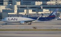 CC-CWN @ MIA - LAN Chile 767-300 - by Florida Metal