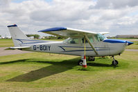 G-BOIY @ EGBR - Cessna 172N Skyhawk at The Real Aeroplane Club's Jolly June Jaunt, Breighton Airfield, 2013. - by Malcolm Clarke