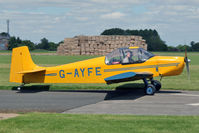 G-AYFE @ EGBR - Rollason Druine D-62C Condor at The Real Aeroplane Company's Jolly June Jaunt, Breighton Airfield, 2013. - by Malcolm Clarke