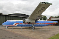 G-APWJ @ EGSU - Handley Page HPR7 Dart Herald  201 undergoing long term restoration. Duxford Aviation Society, Duxford Airfield, July 2013. - by Malcolm Clarke