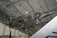 XZ133 @ EGSU - Hawker Siddeley Harrier GR.3.  Suspended from the roof in AirSpace, Imperial War Museum Duxford, July 2013. - by Malcolm Clarke