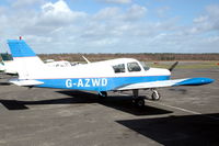 G-AZWD @ EGHH - Piper PA-28-240 parked at Bournemouth-Hurn airport, UK. - by Henk van Capelle