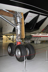 G-AXDN @ EGSU - BAC-Aerospatiale Concorde 101 prototype. In the AirSpace hangar, Imperial War Museum Duxford, July 2013. - by Malcolm Clarke