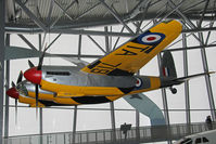 TA719 @ EGSU - De Havilland DH-98 Mosquito TT35. Suspended from the roof in AirSpace, Imperial War Museum Duxford, July 2013. - by Malcolm Clarke