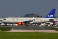 OY-KAL @ EGCC - SAS Scandinavian Airlines - by Chris Hall