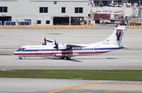 N425MJ @ MIA - American Eagle ATR 72 - by Florida Metal