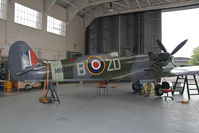 G-ASJV @ EGSU - Supermarine 361 Spitfire LF.IXb. At The Imperial War Museum, Duxford. July 2013. - by Malcolm Clarke