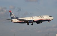 N455UW @ MIA - US Airways 737-400 - by Florida Metal