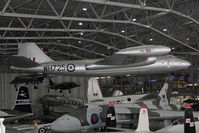 WH725 @ EGSU - English Electric Canberra B2. Suspended from the roof in AirSpace, Imperial War Museum Duxford, July 2013. - by Malcolm Clarke